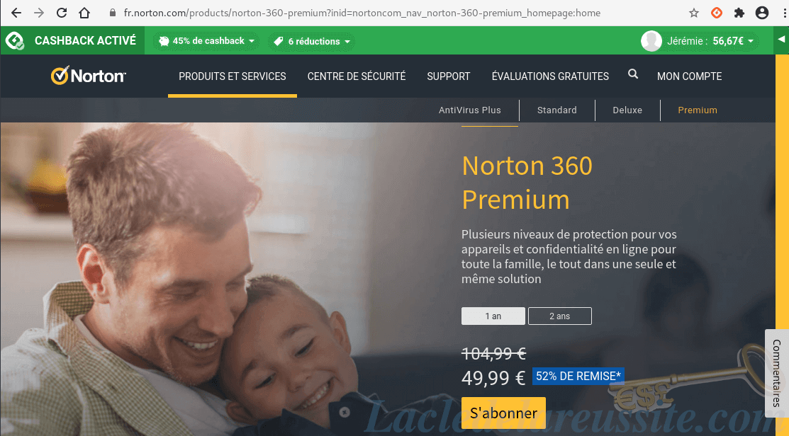 Barre iGraal activée